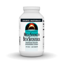 Source Naturals Mega Strength Beta Sitosterol bottle with plant-sourced formula for daily use