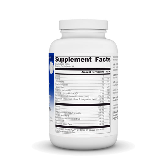 NutraSleep tablets close-up, vegetarian formula for calm evenings