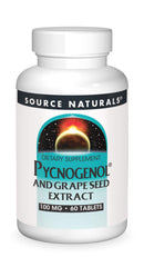 Source Naturals Pycnogenol & Grape Seed bottle for daily antioxidant support.