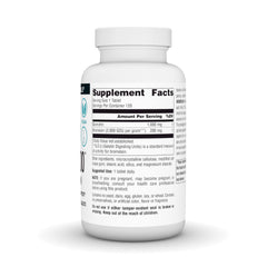 Label of Source Naturals Quercetin 1000 with Bromelain highlighting vegan-friendly tablets.
