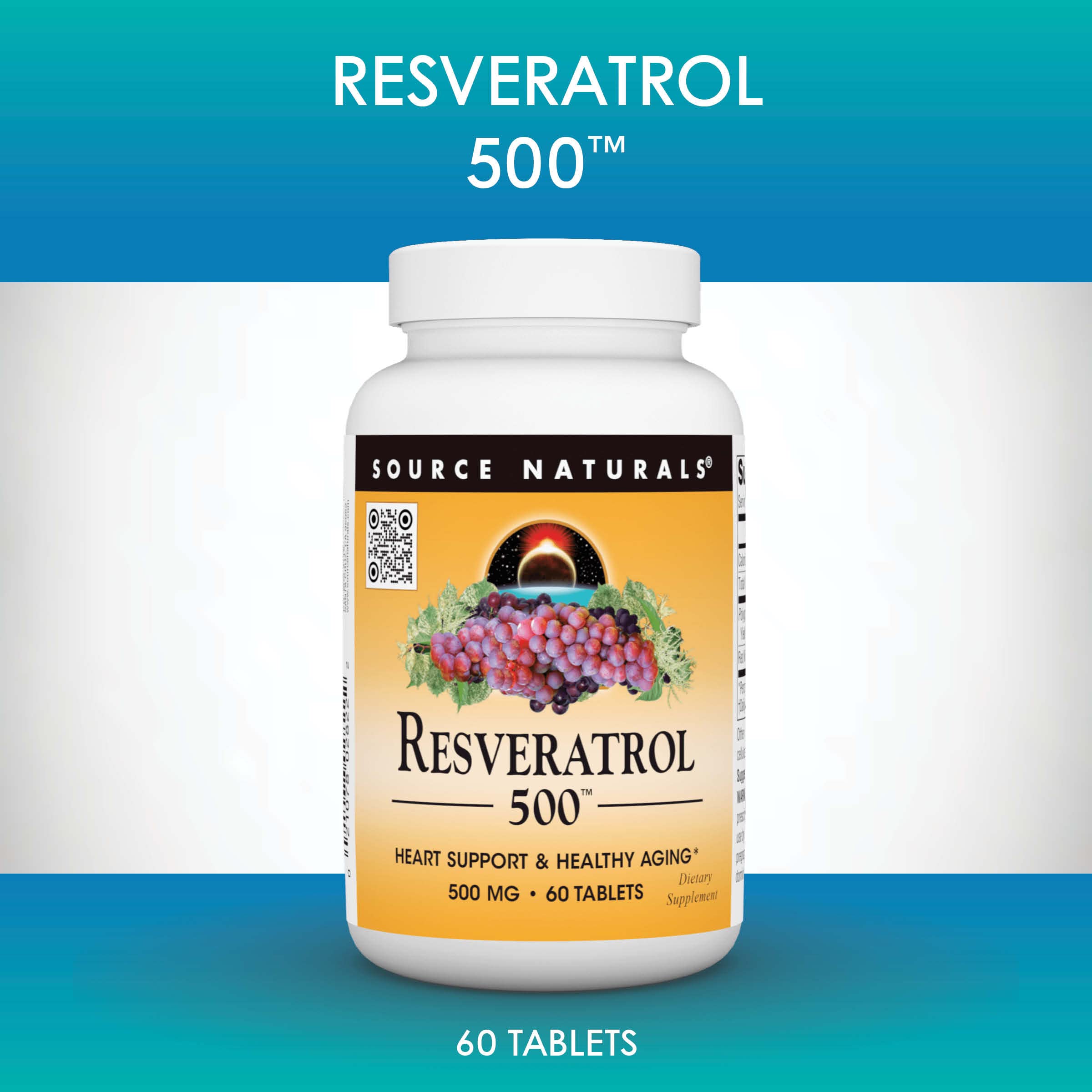Manufacturing origin in Scotts Valley highlighted for Source Naturals Resveratrol 500.