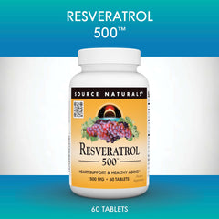 Manufacturing origin in Scotts Valley highlighted for Source Naturals Resveratrol 500.