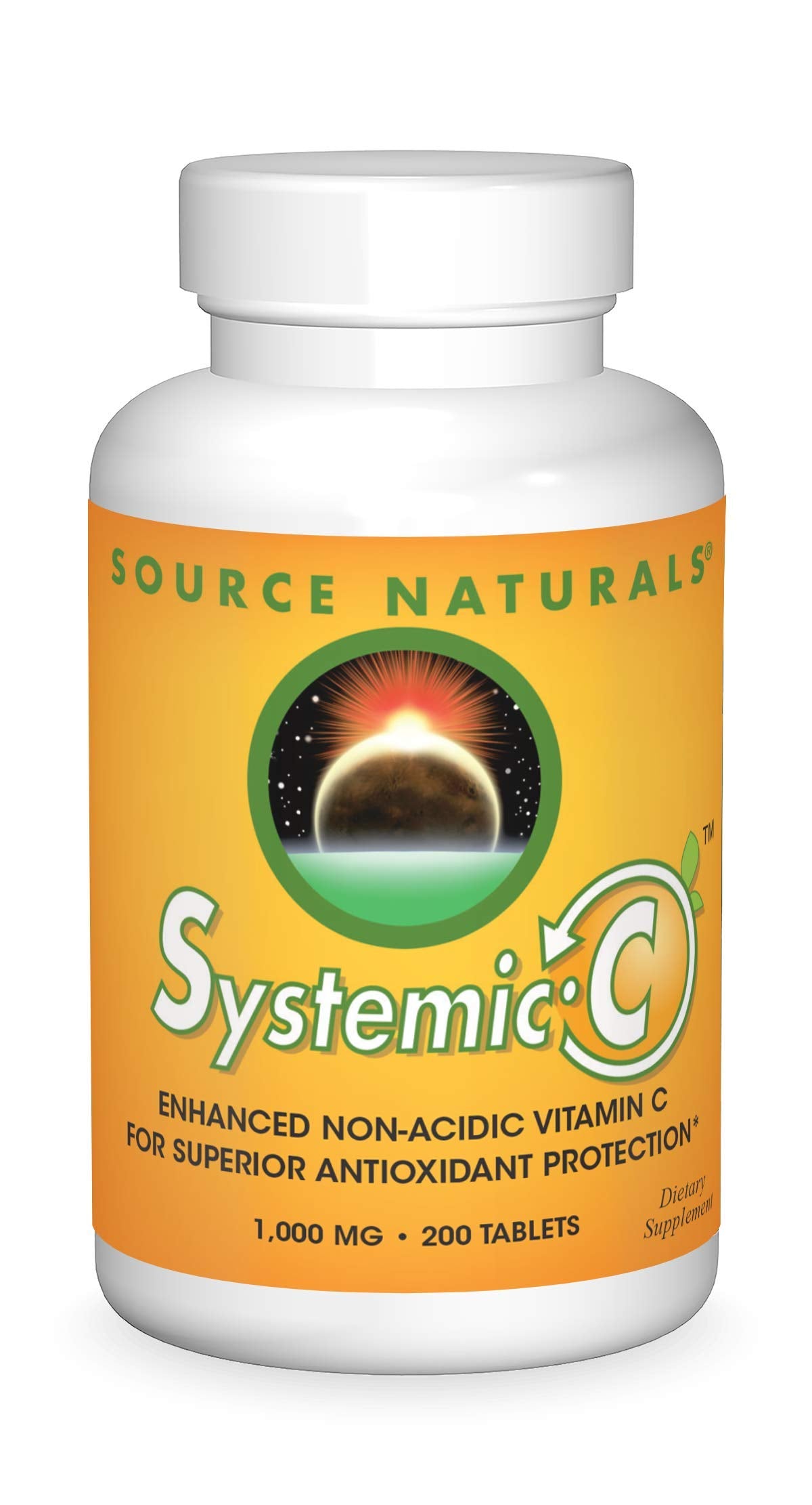 Source Naturals Systemic C 1000mg bottle front view highlighting product presence