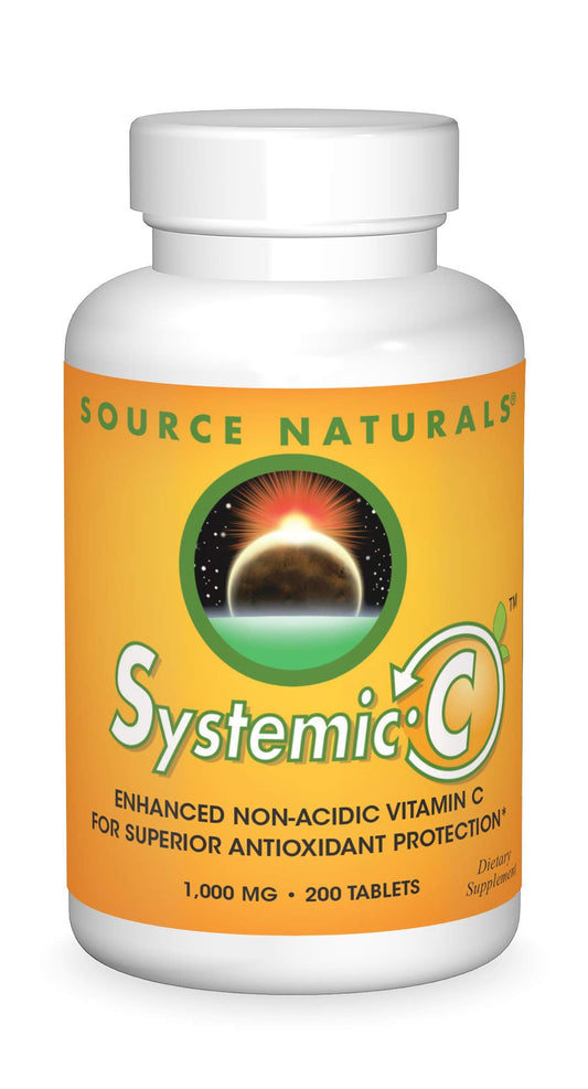 Source Naturals Systemic C 1000mg bottle front view highlighting product presence