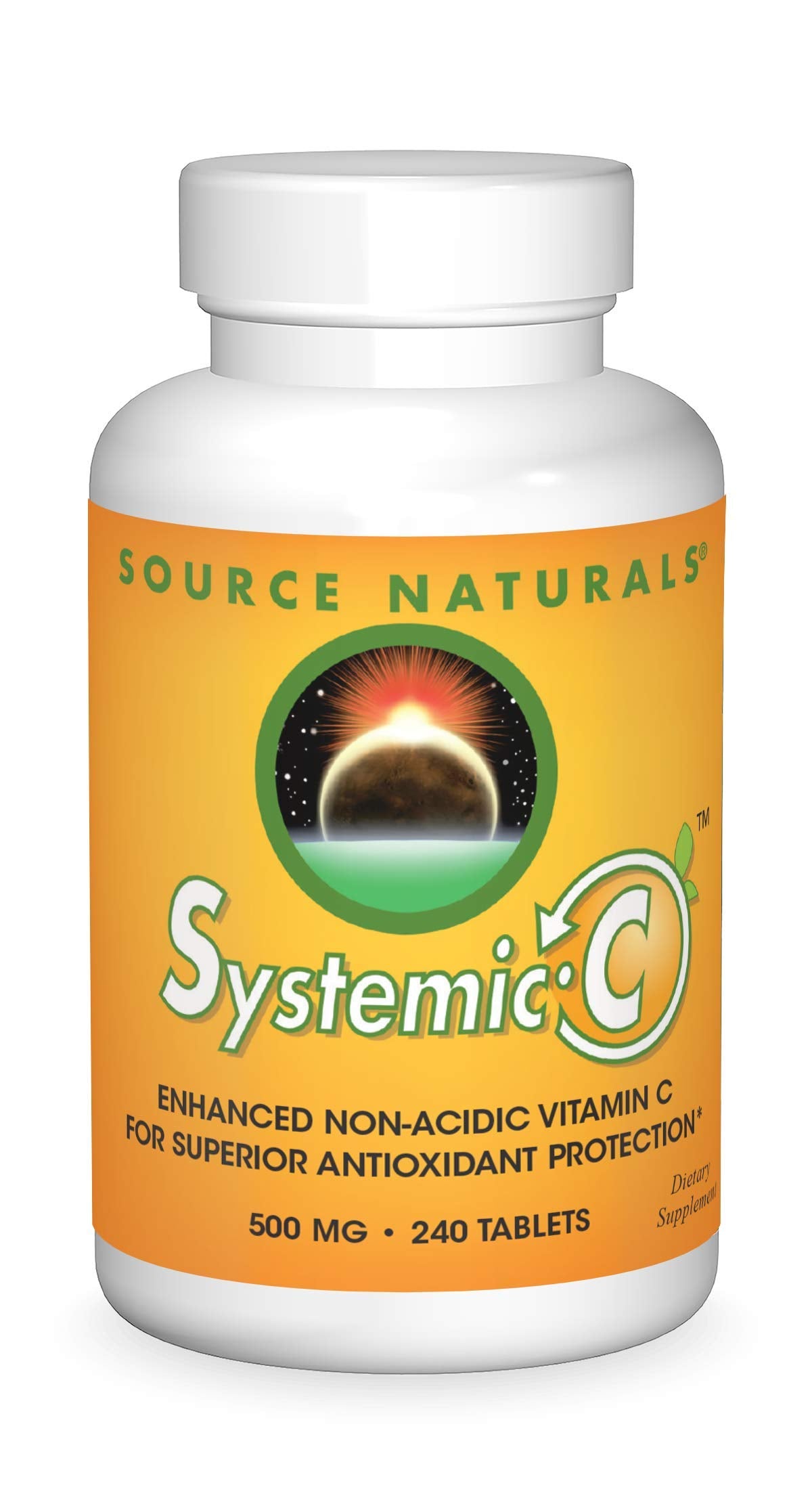 Source Naturals Systemic C bottle-front suggesting daily wellness support
