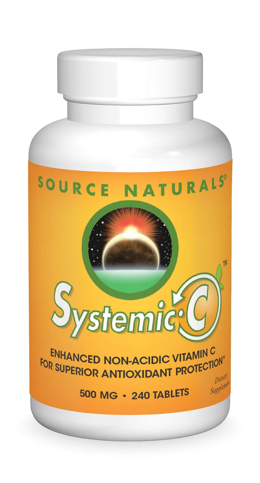 Source Naturals Systemic C bottle-front suggesting daily wellness support