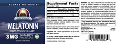 Source Naturals bottle label detail shows GMP manufacturing credentials.