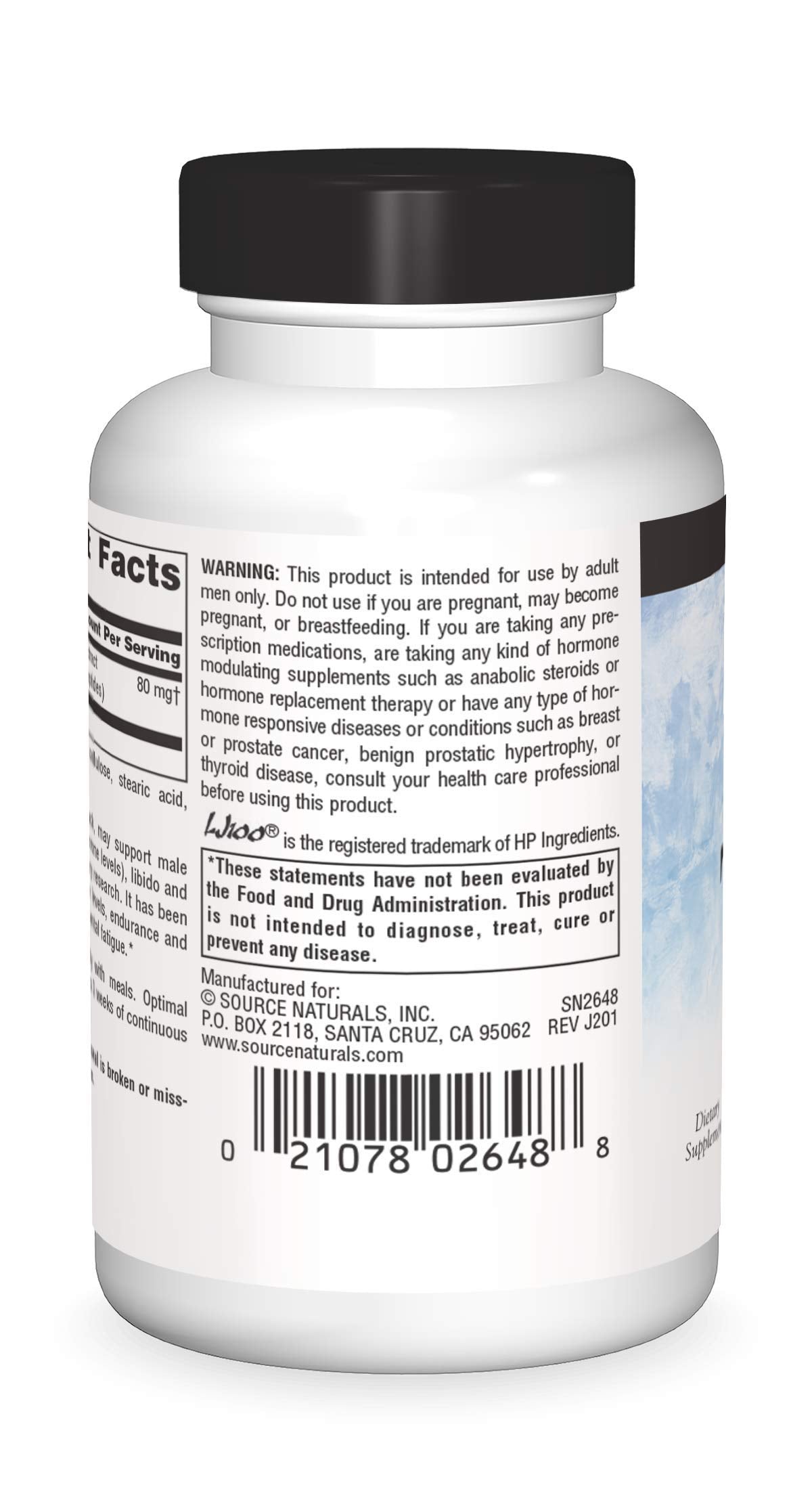 Source Naturals Tongkat Ali tablets inside bottle for daily vitality