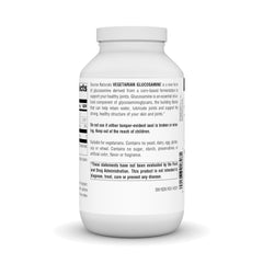 Source Naturals Vegetarian Glucosamine bottle label shows USA-made quality