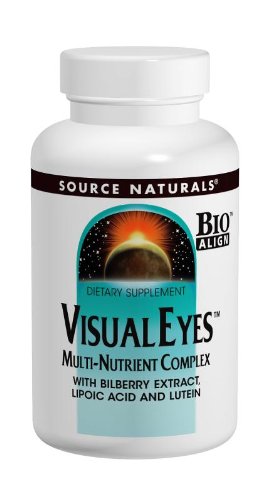 Source Naturals Visual Eyes bilberry extract focus for eye support.