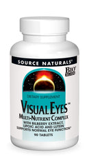 Source Naturals Visual Eyes bottle for daily eye support.