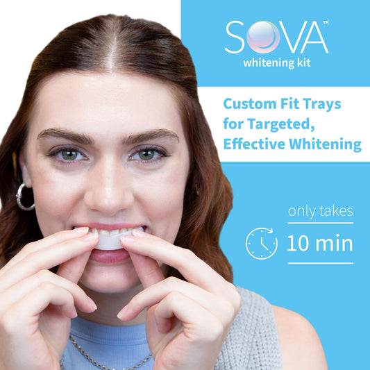 SOVA White includes five gel applicators for convenient at-home whitening sessions