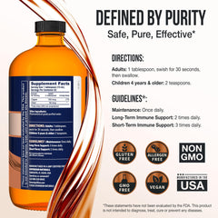 Sovereign Copper Hydrosol packaging box highlights glass bottle for purity preservation.