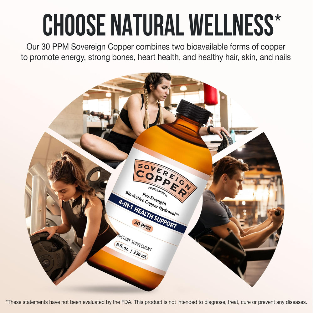 Sovereign Copper Pro-Strength used in an adult daily routine for energy-friendly support.