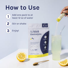 SoWell GLP-1 physician-developed formula designed for hydration and comfort.
