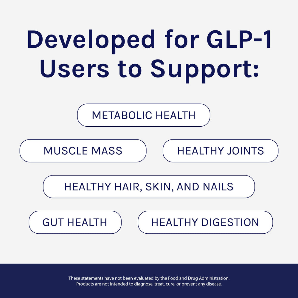 SoWell GLP-1 Protein Vanilla whey collagen blend supports recovery and skin vitality