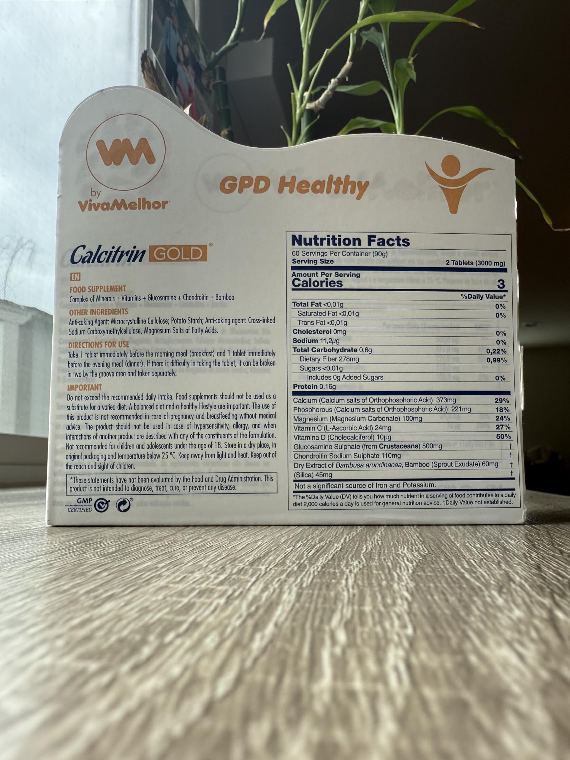 Calcitrin Gold label-imprint emphasizes brand quality and trust