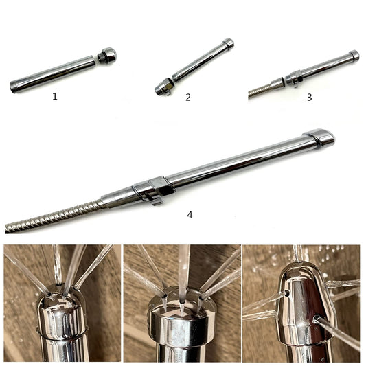 SOYESY 59-inch stainless steel hose offers flexible, rust-free reach