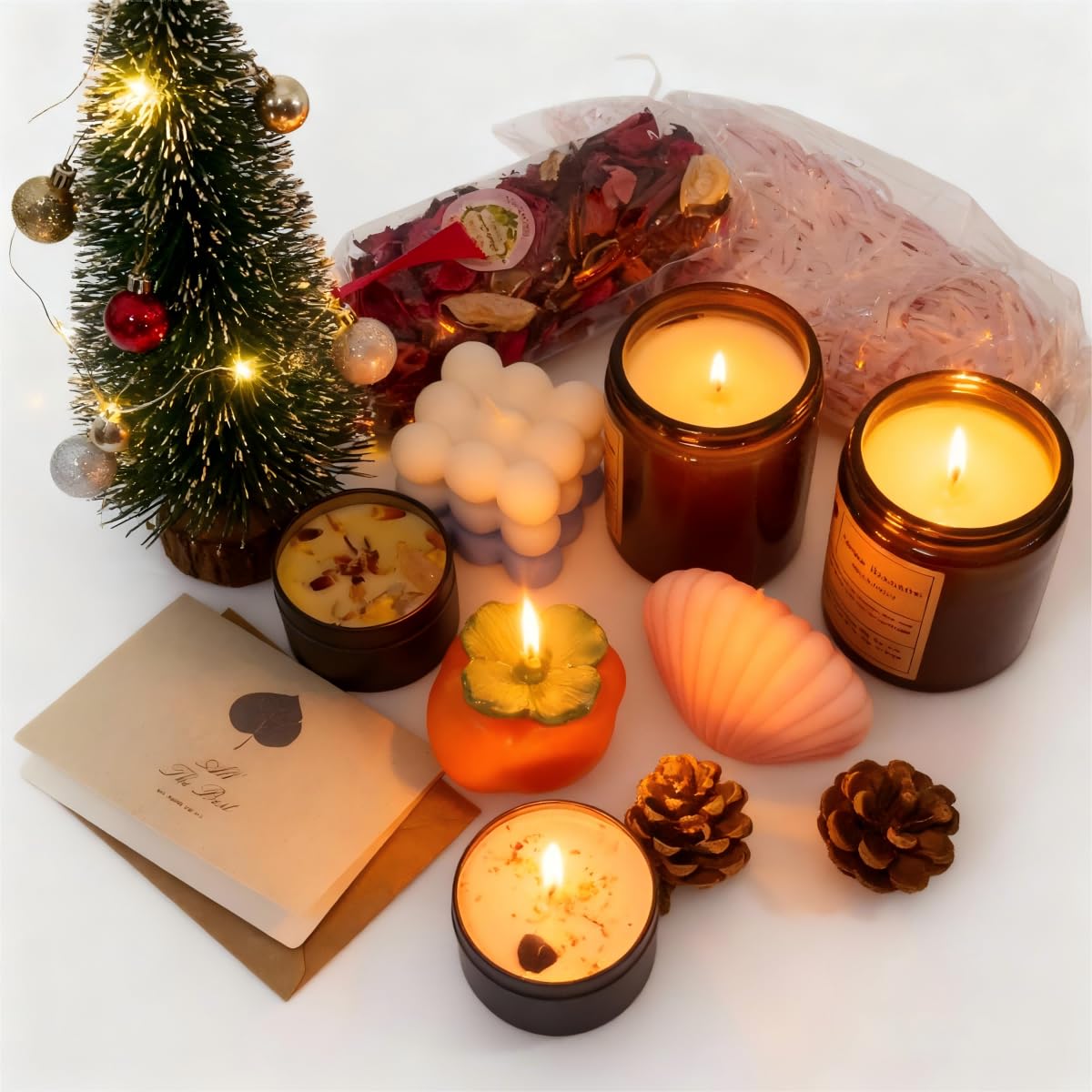 SOYESY candle gift set with greeting card offers versatile gifting options