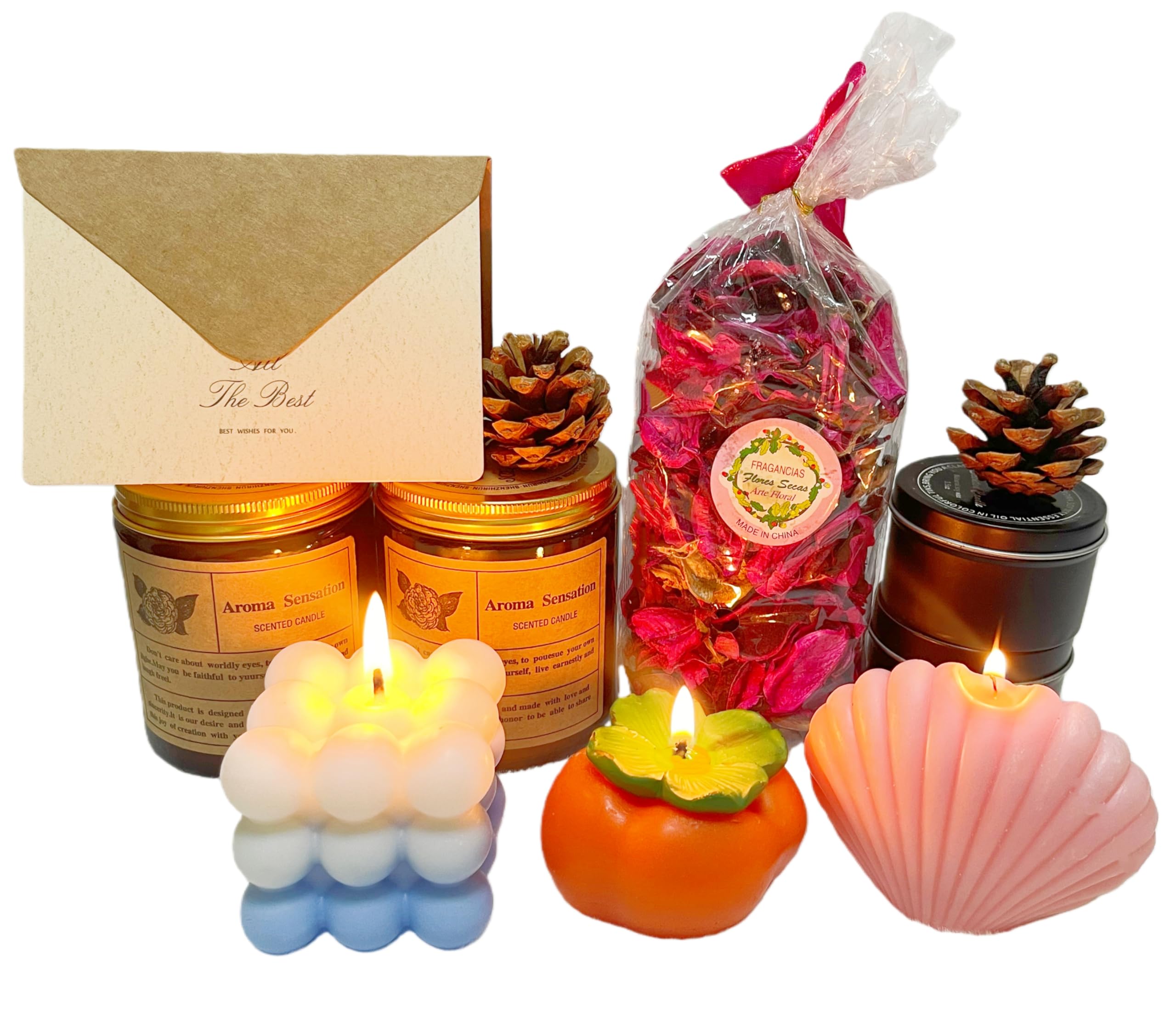 SOYESY 12-piece soy wax candle gift set for a relaxing home ambiance