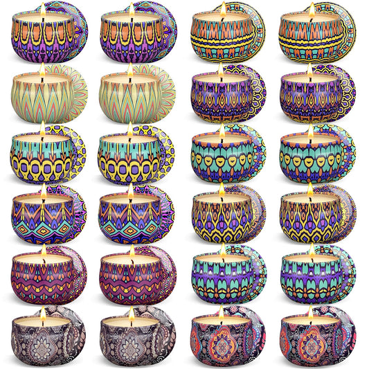 Soyyla Scented Candles Gift Set box display with twelve aromas