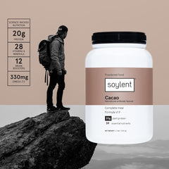 Soylent sustainable vegan protein branding emphasizes plant based nutrition