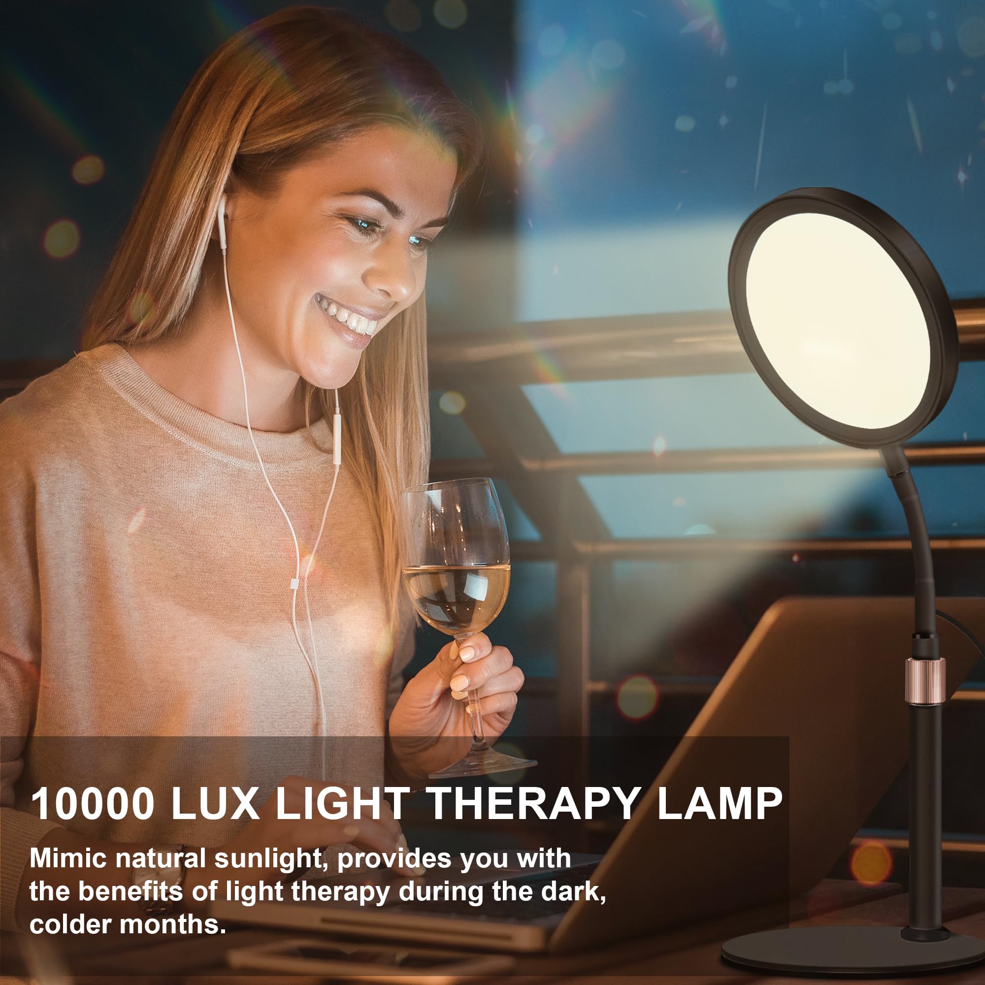 Sozapooty lamp with 360° gooseneck ready for direct, adjustable lighting.