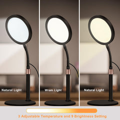 Sozapooty lamp with nine brightness levels for customizable light strength.