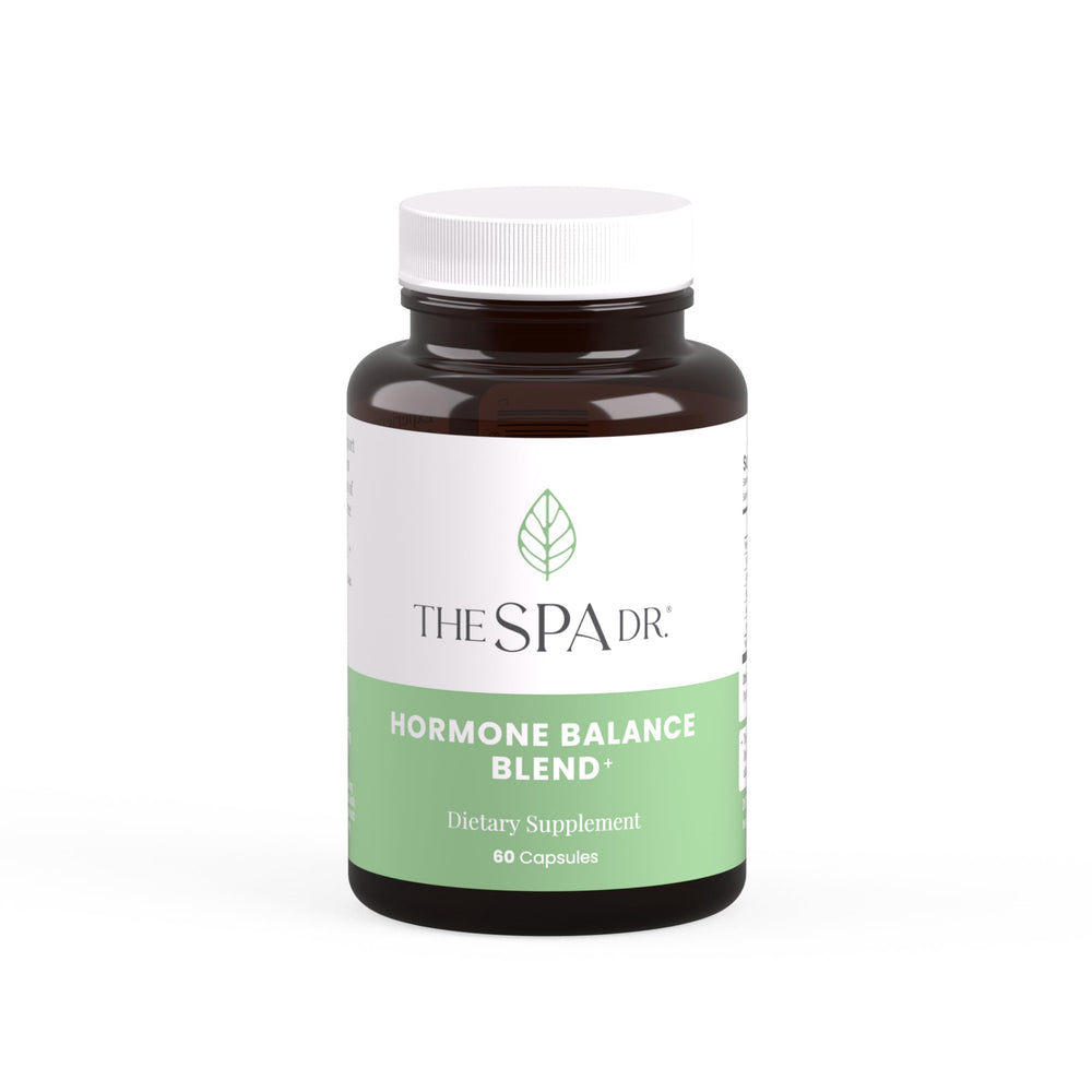The Spa Dr Hormone Balance bottle pour for easy daily menopause support.