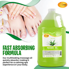 SPA REDI Aloe Vera massage oil ingredients and nutrition.