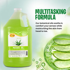 SPA REDI Aloe Vera massage oil skin nourishment with essential oils.