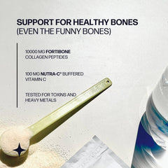 Compostable Fortibone pouch with sustainability messaging