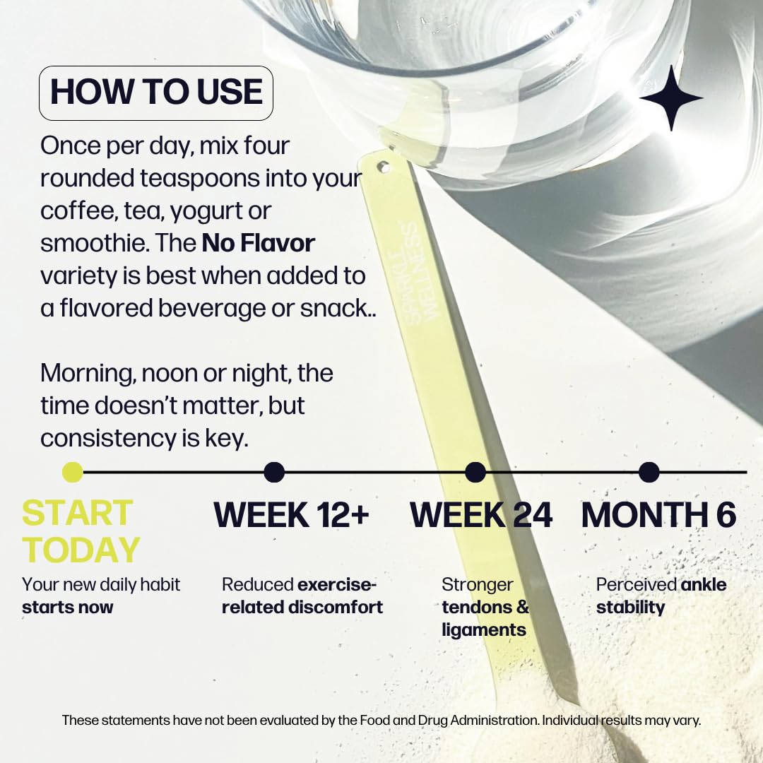 Powder stirred into bone broth for added collagen support.