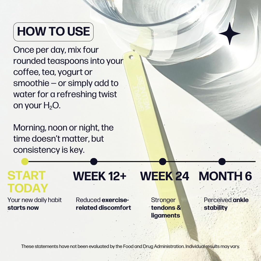Sparkle Wellness Fortigel Tendoforte shaker bottle ready for daily ritual