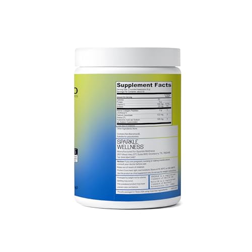 Sparkle Wellness Marine Skin Boost Plus powder dissolves in coffee for a neutral boost.