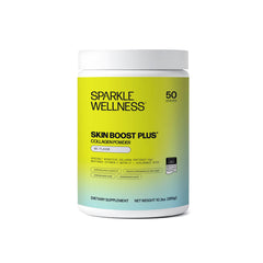 Sparkle Wellness Verisol collagen bottle front, unflavored daily skin support.