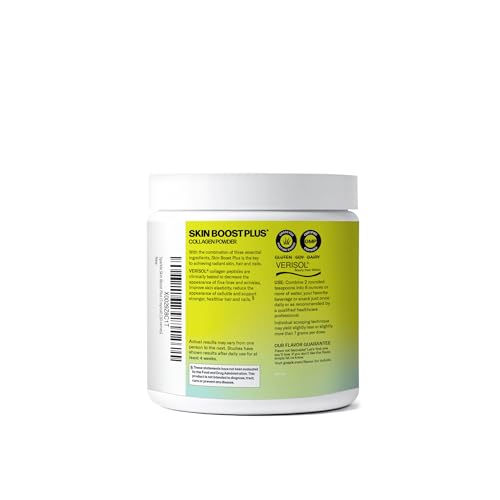 Sparkle Wellness VERISOL collagen bottle label shows premium ingredients.