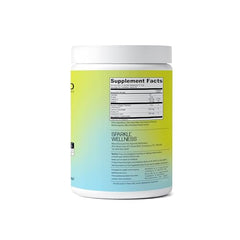 Sparkle Wellness Verisol collagen powder tub label highlights vitamin C.