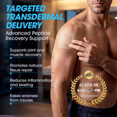 Applying SpartaLife Peptide Recovery Patch to the arm for targeted recovery.