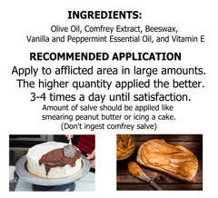 Peppermint-vanilla scented SpartanFrey salve for refreshing skin care.