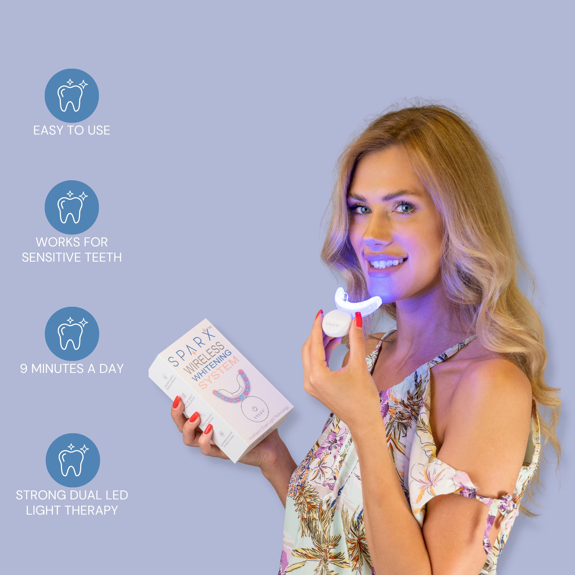 SPARX whitening designed for sensitive teeth and safe use