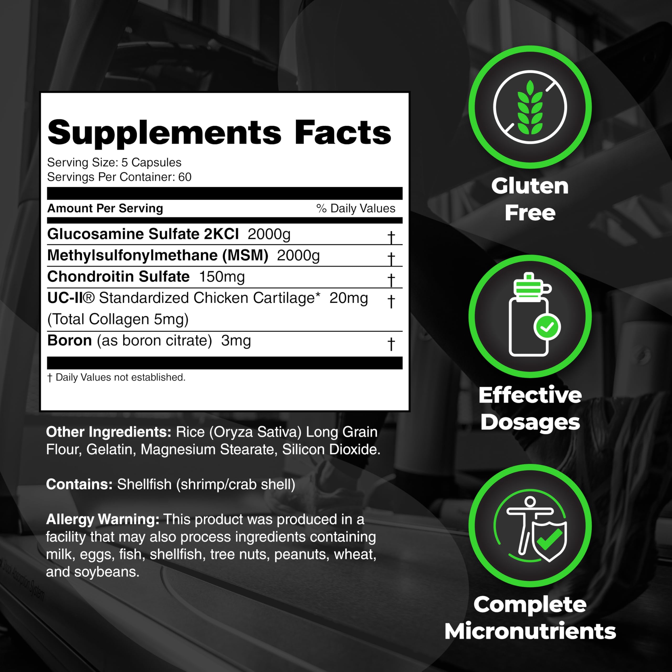 Species Nutrition Arthrolyze label highlights UC-II collagen and gluten-free ingredients.