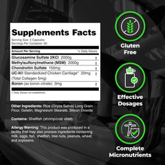Species Nutrition Arthrolyze label highlights UC-II collagen and gluten-free ingredients.