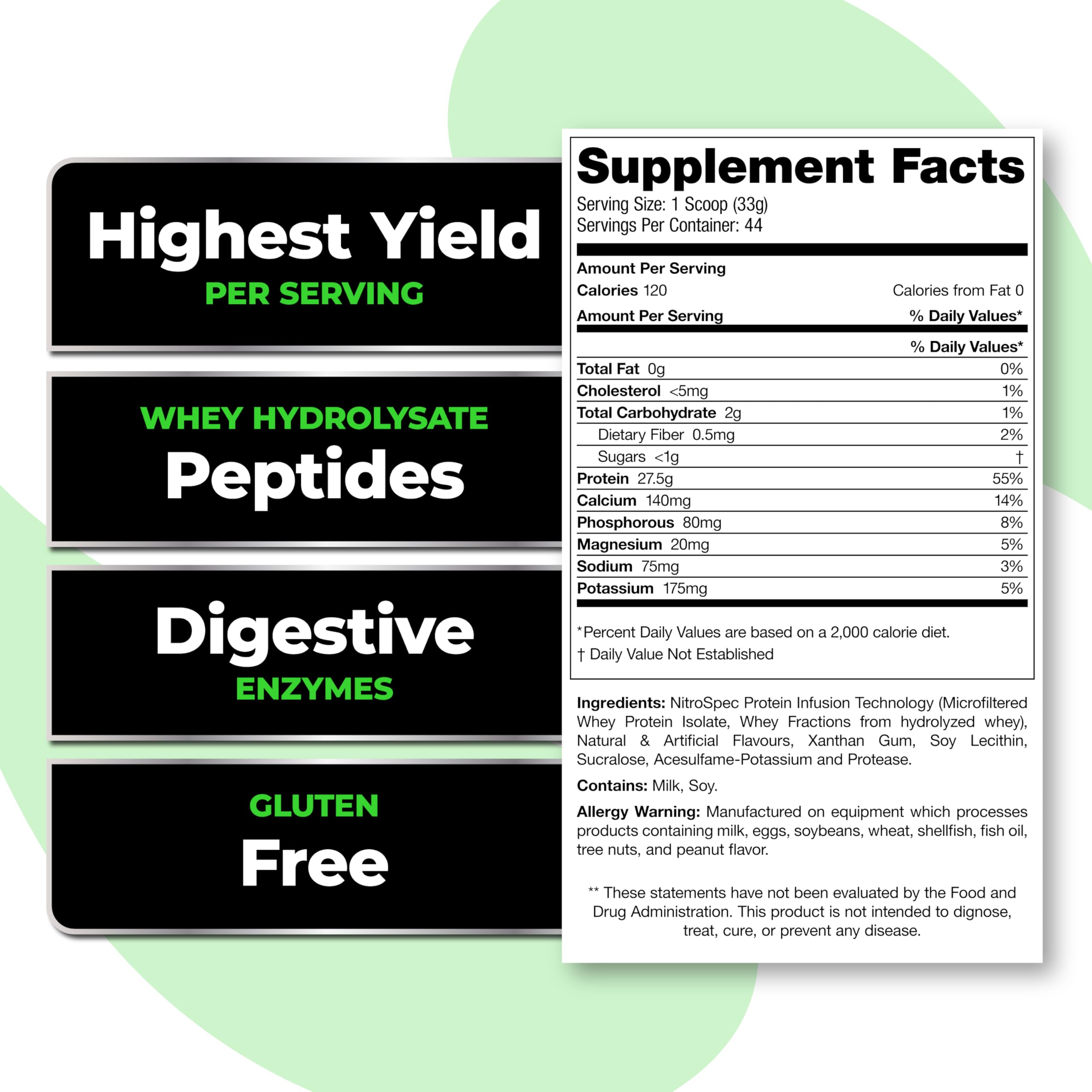 Species Nutrition Isolyze pour shot demonstrates easy mixability and zero added sugar.
