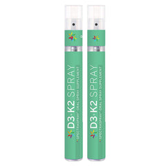 Spectraspray vitamin D3 + K2 spray bottle front view highlights ease of daily supplementation