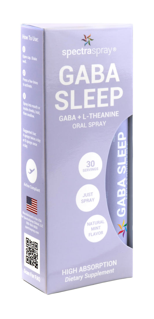 SpectraSpray sleep spray dispensing mist supports calm nights.