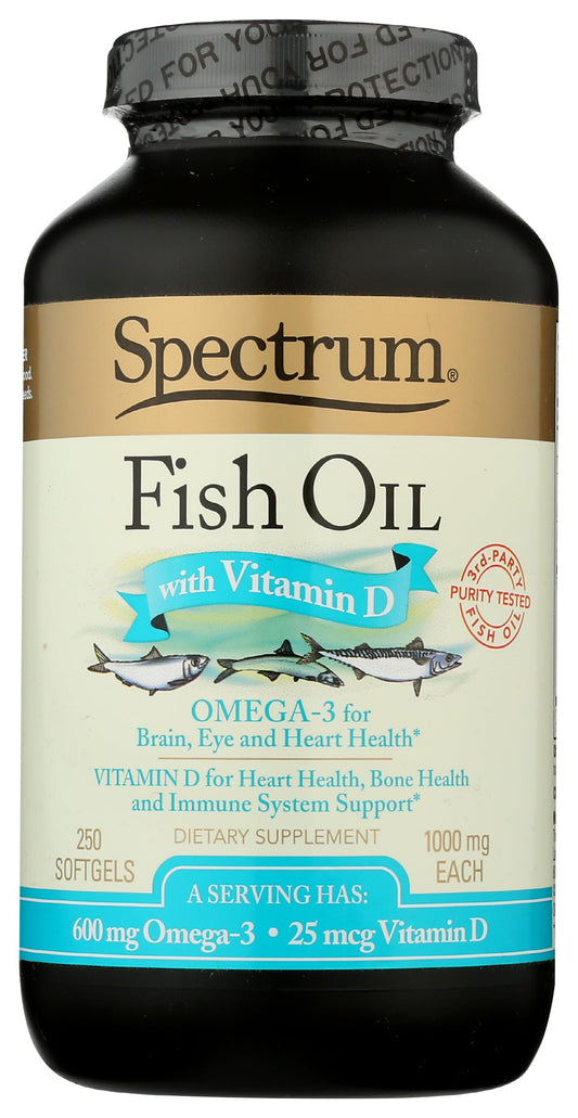 Spectrum Essentials softgels bottle for daily omega-3 heart and brain support