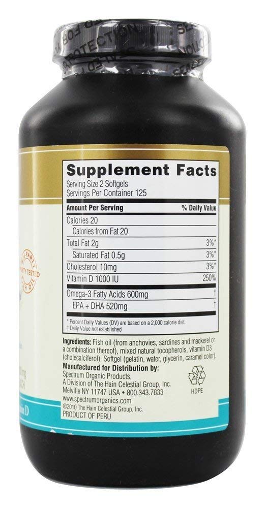 Vitamin D boost on Spectrum Essentials label supports bone and immune health