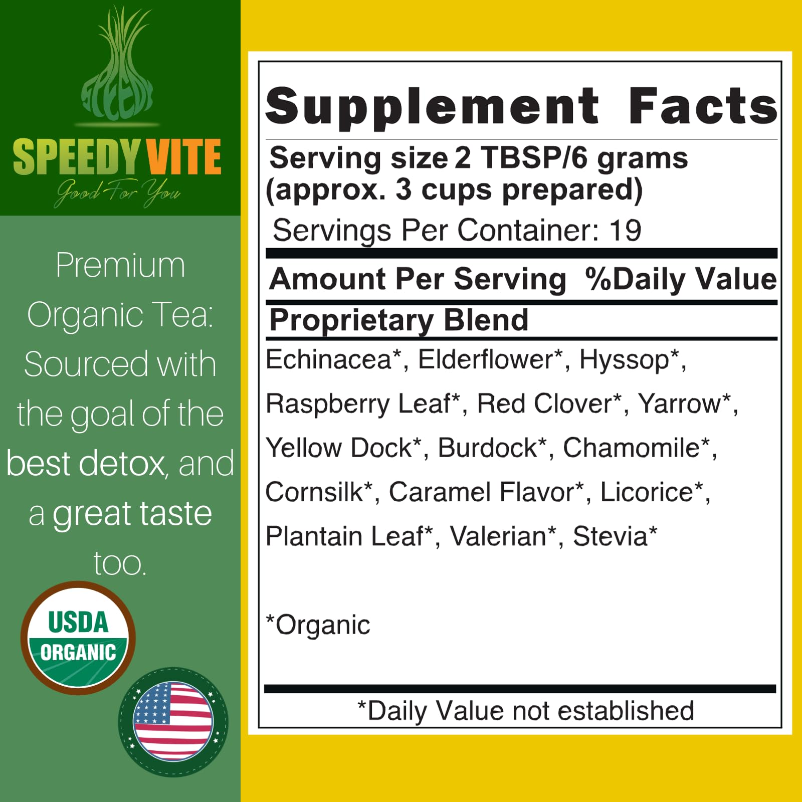 SpeedyVite Blood Lifeboost Tea cup steep with herbs for daily wellness ritual.