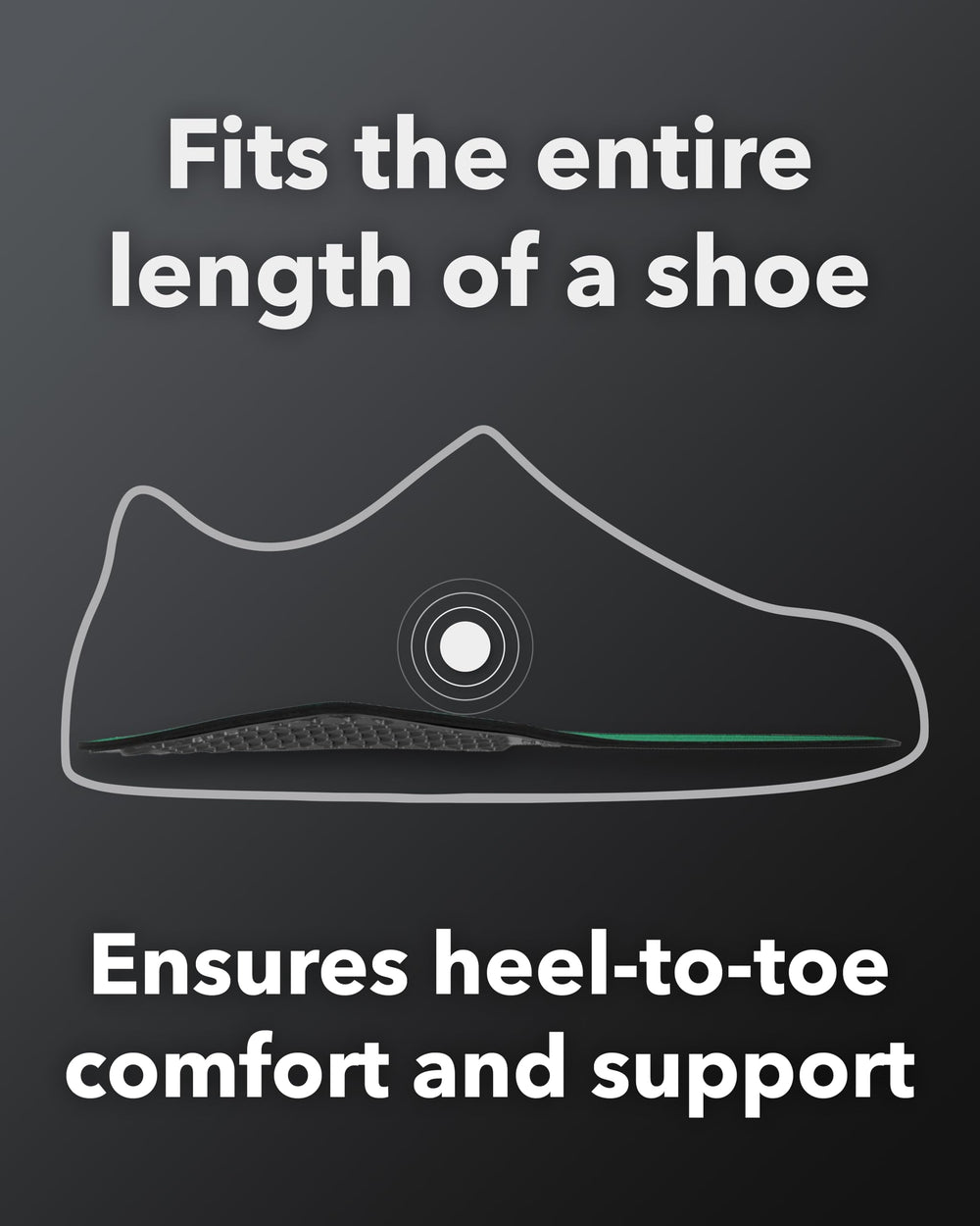 Spenco Rx full-length insole provides end-to-end comfort across shoes.